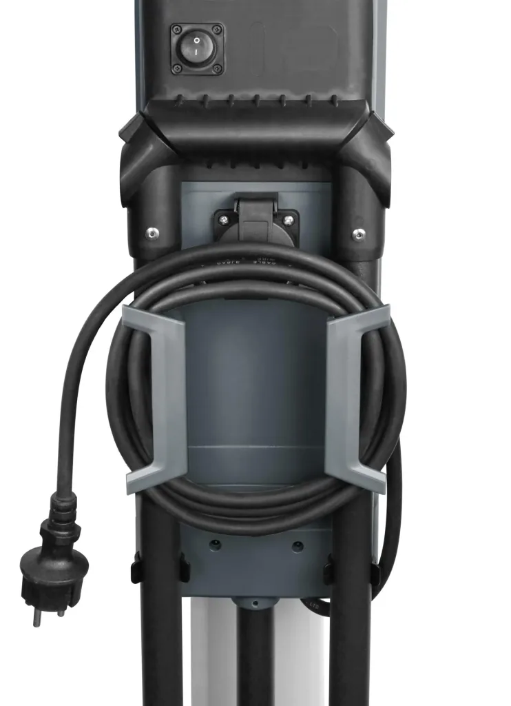 LED work light with fold-out main LED, 360 degree wide-angle illumination