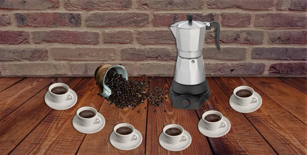 Espresso maker CLASSICO 273700, 3 or 6 cups, 480 watts