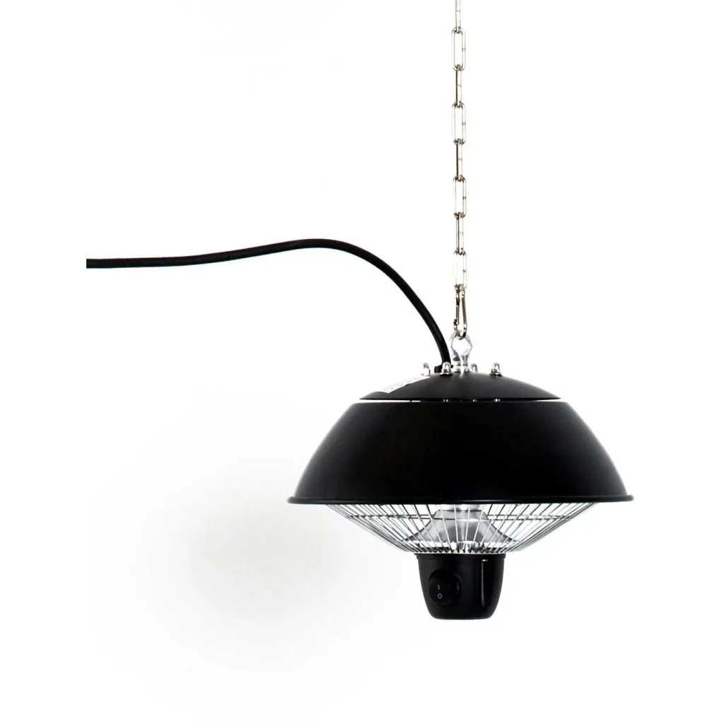Ceiling heater 600W Black Ø25