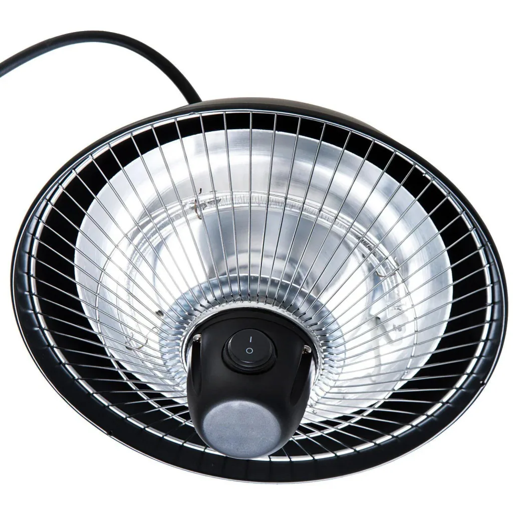 Ceiling heater 600W Black Ø25