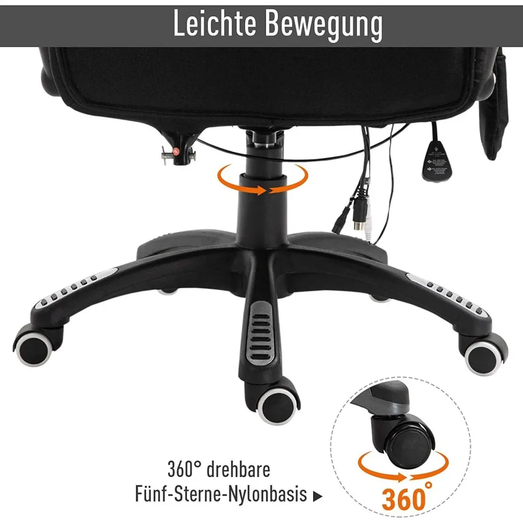 Office chair with massage and heat function