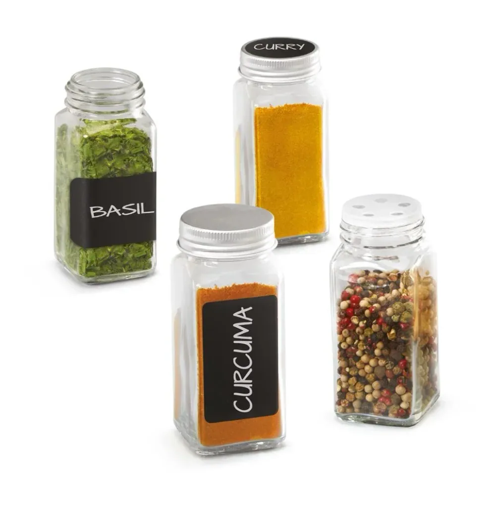 Spice shaker set 12 glasses, 64 pieces