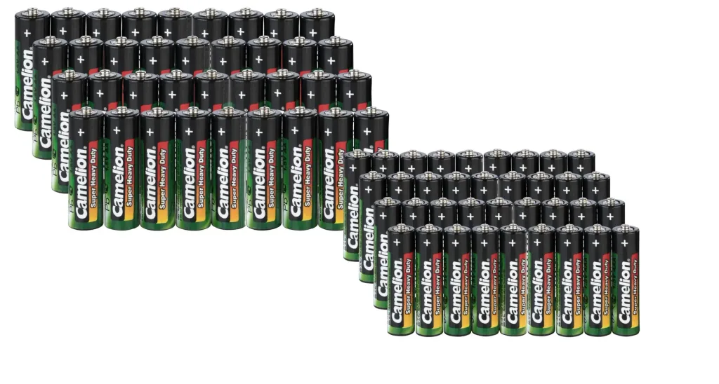 Ansmann work light including batteries, SMD LEDs, 1W + 3W + zinc-carbon value set AA/AAA - 72 pieces and lighter refill gas 300 ml