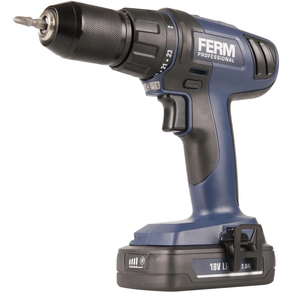 CDM1122P Li-Ion cordless impact wrench 18V/2.0Ah - 24 levels - 1.5-13mm keyed drill chuck - LED work light - Incl.