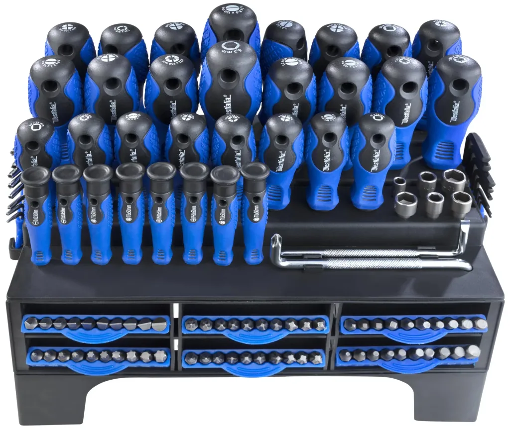 Screwdriver and bit set with holder 116-piece