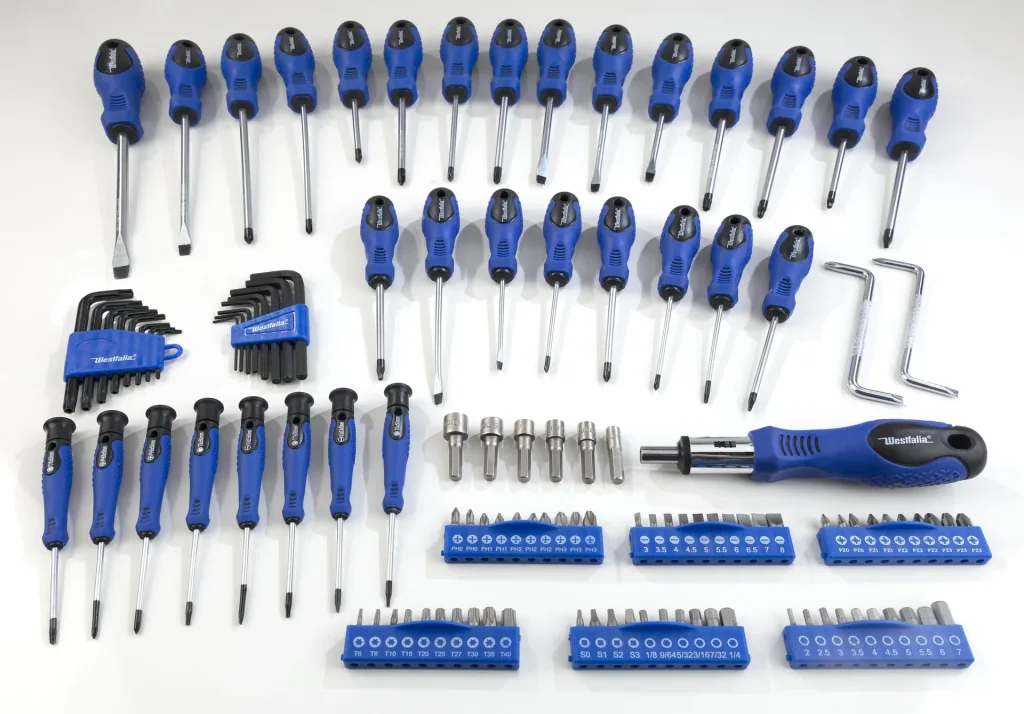 Screwdriver and bit set with holder 116-piece