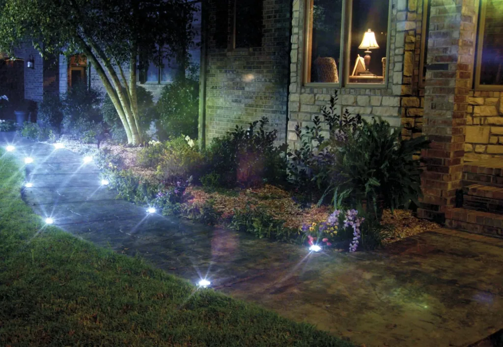 LED Solar Light Disk Lights - 8 pieces