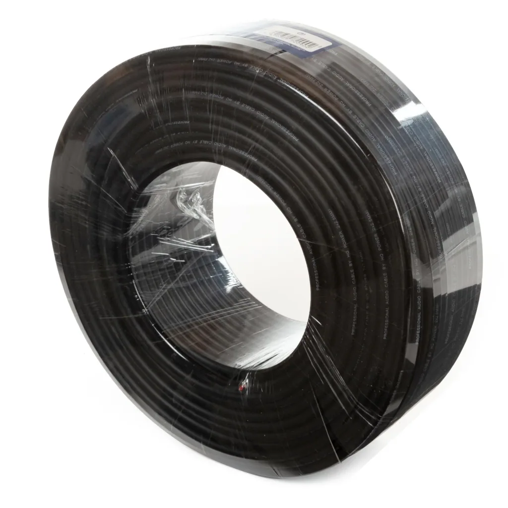 Professional speaker cable - black - 2 x 2.50 mm² - 100 m
