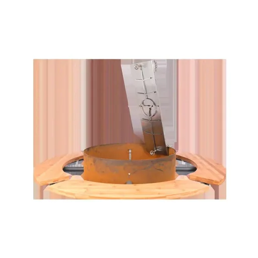 Flameboard flame salmon board, stainless steel, 62 x 20 x 3 cm