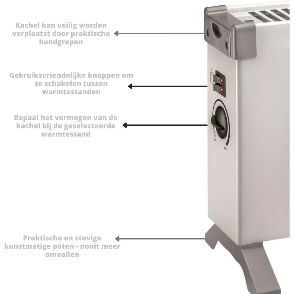 Heating - TC-2000 - Convector with adjustable 3-position thermostat - 2000W