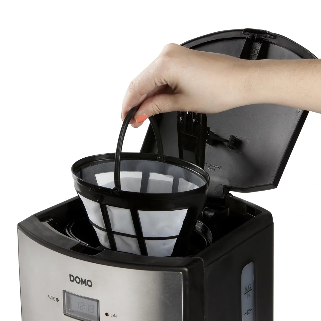 Coffee machine 1.2 L with thermos flask, stainless steel
