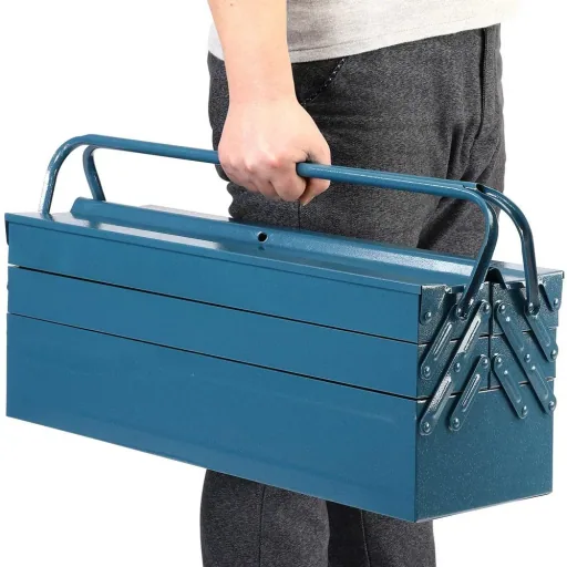 Steel toolbox blue 53x20x20cm