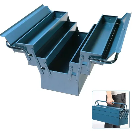 Steel toolbox blue 53x20x20cm