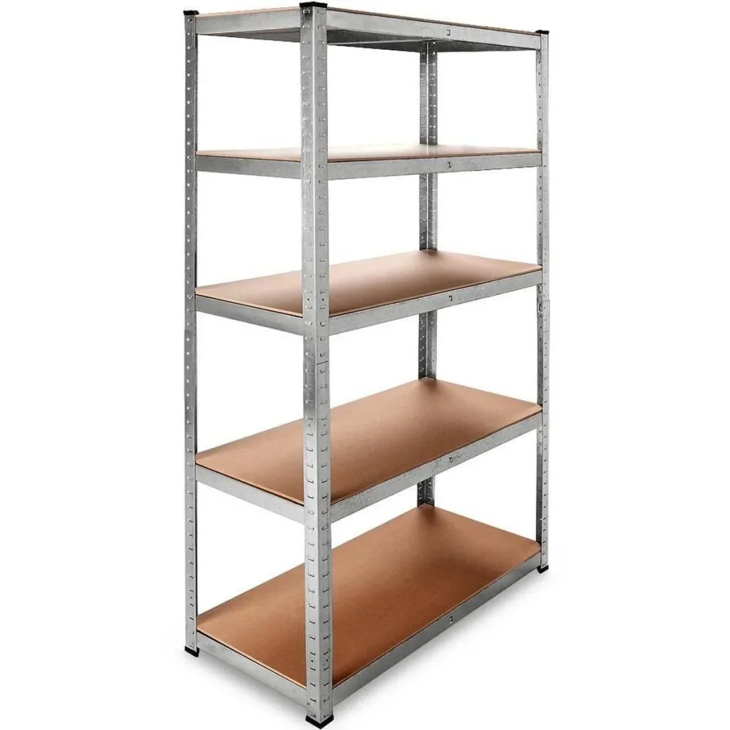 2 shelves with 5 shelves - 175x75x30 cm - 350 kg