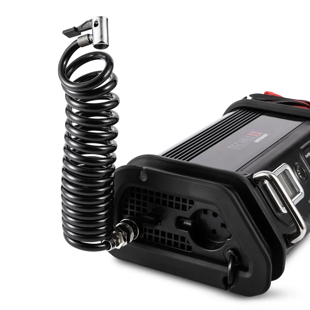 Battery charger with compressor