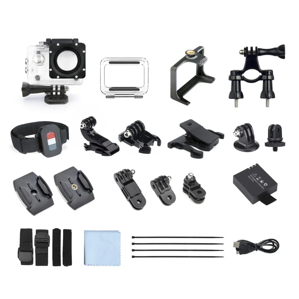 Actioncam Enduro Black, 170° groothoek, waterdicht tot 30 m, 8MP-sensor