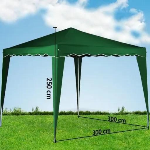 Capri Pop-up Party Tent, Green, 3x3m