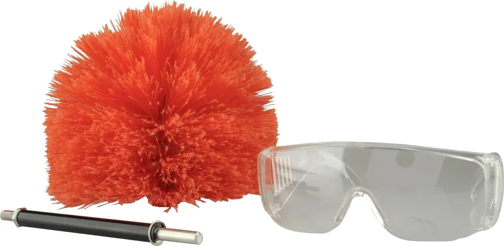 Round brush red
