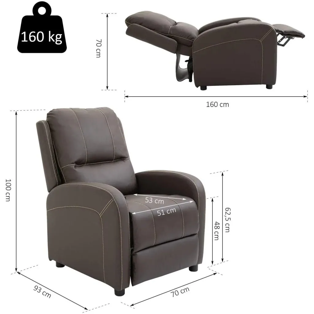 TV chair with reclining function