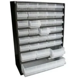 Drawer unit with 34 drawers - 42x30.6x15cm MET Loose Loading Tray A9-1 - Plastic