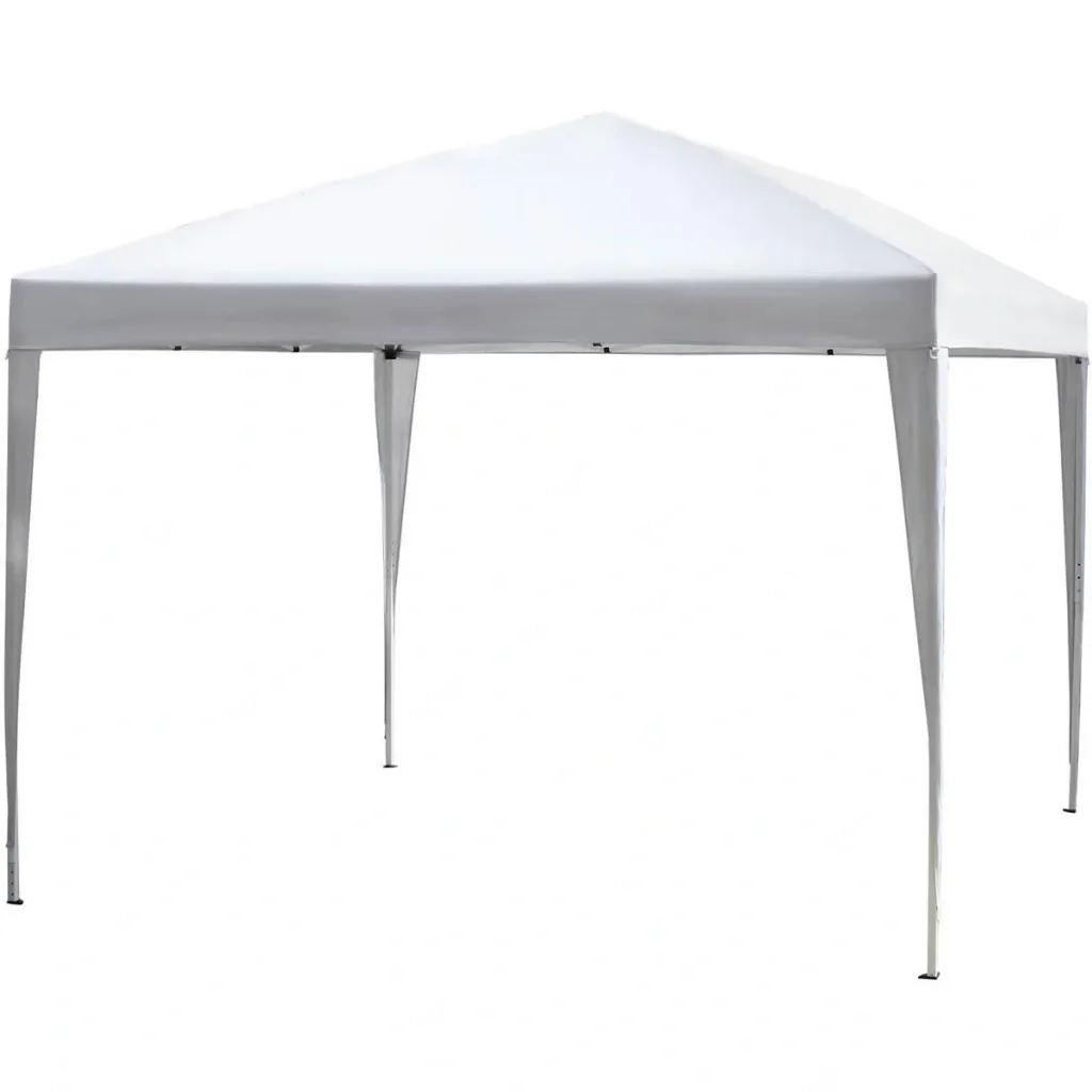 Pop-up party tent pavilion white 2.95 x 2.95 m