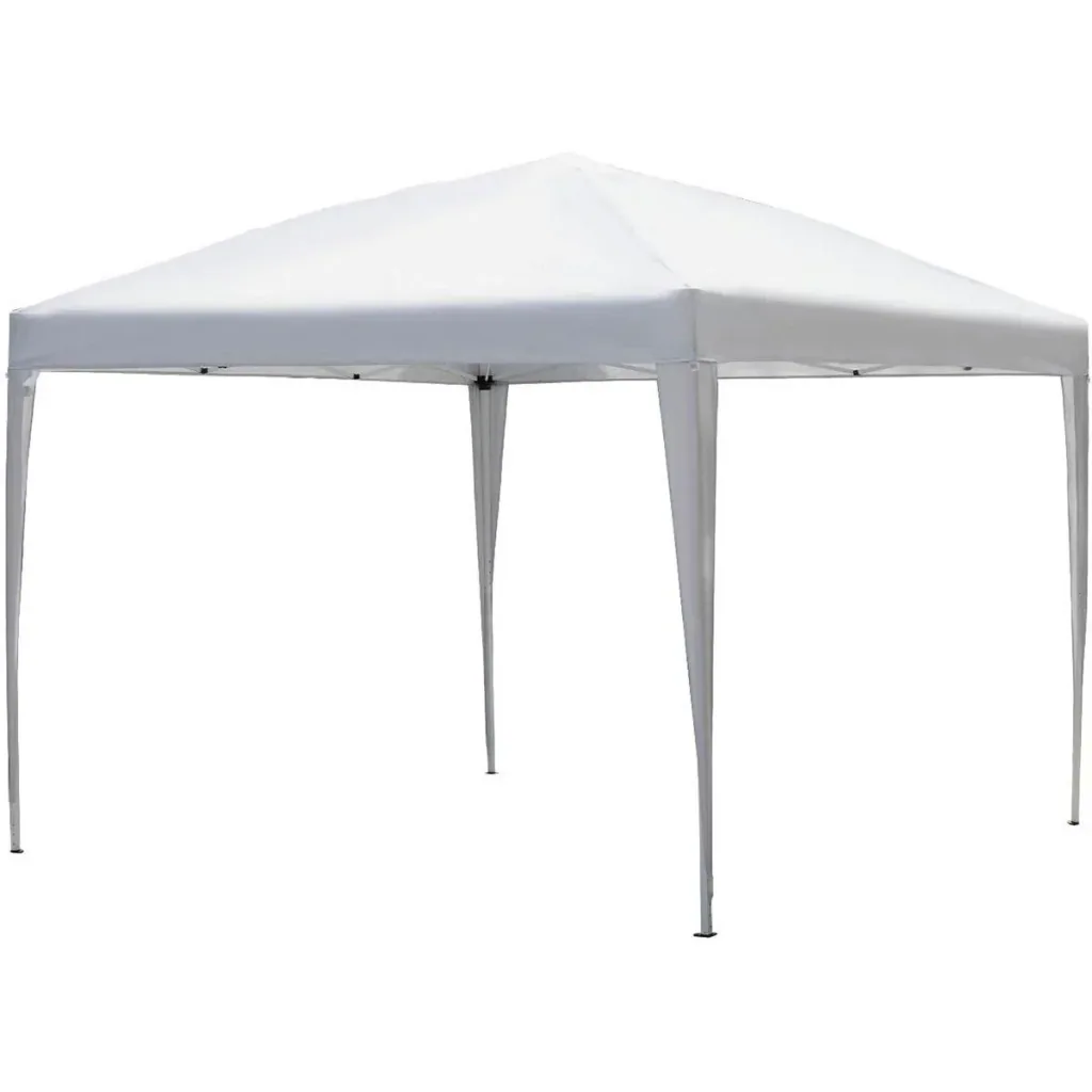 Pop-up party tent pavilion white 2.95 x 2.95 m