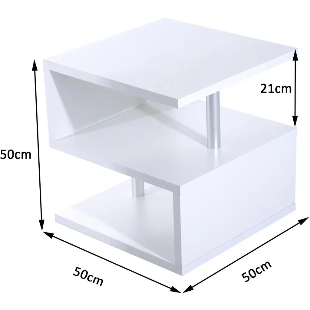 Side table coffee table white