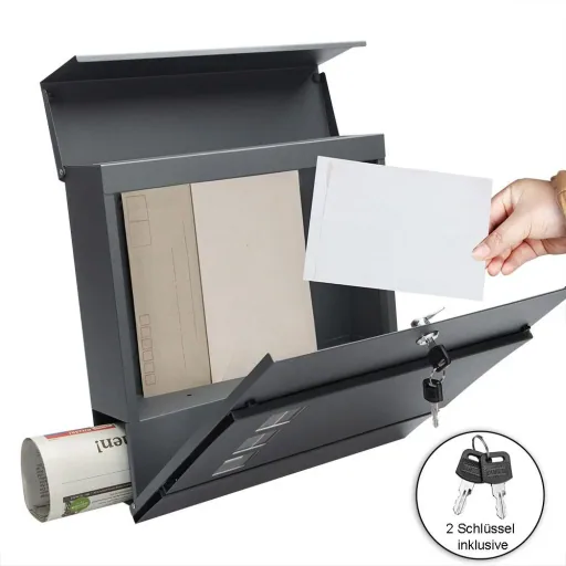 Designer mailbox with window in ant