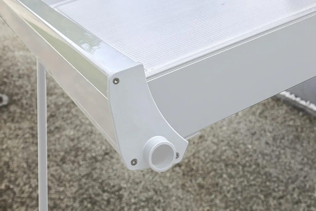 Patio roof kit, color white, 3060 x 4060 mm