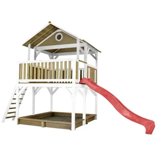 Simba Play Tower Brown/White - Red Slide