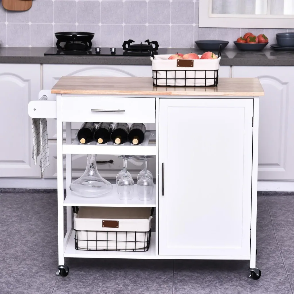 Kitchen trolley with drawer
