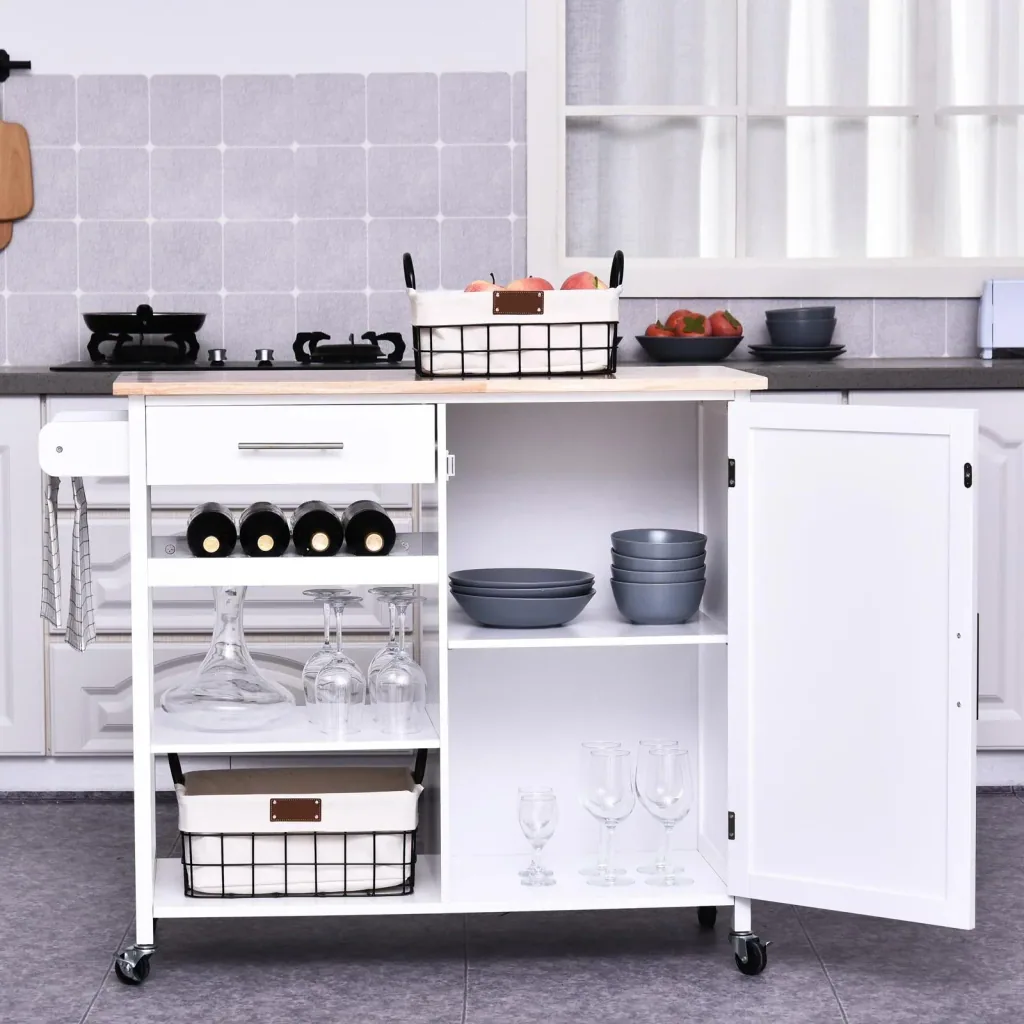 Kitchen trolley with drawer