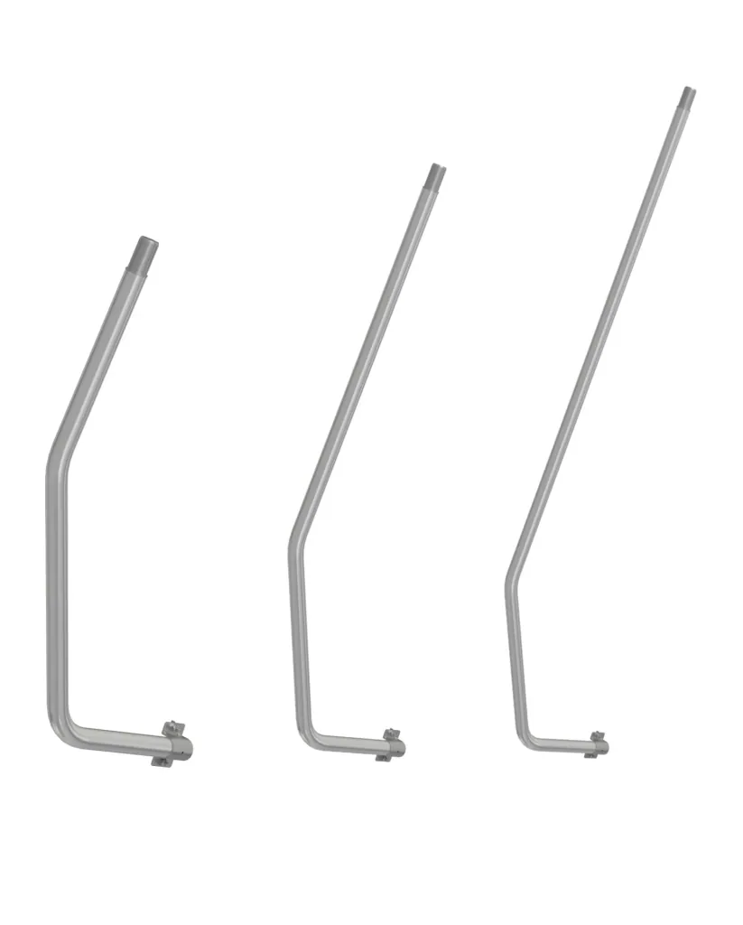 Handrail for platform ladders 5+6 steps Can be used on both sides