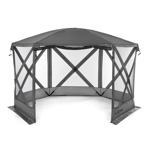 Camping Pavilion Flexion 6-sided grey