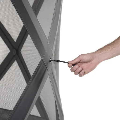 Camping Pavilion Flexion 6-sided grey