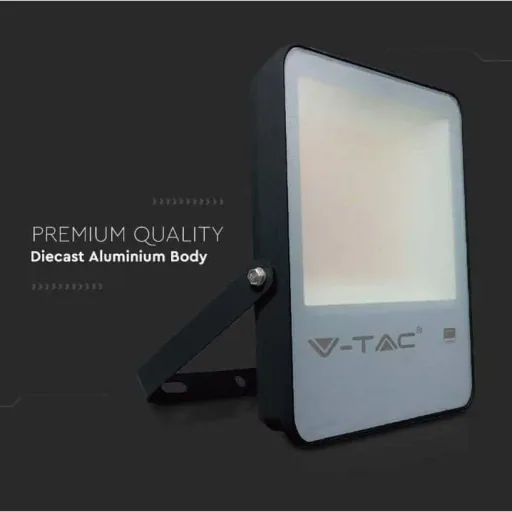 VT-52 LED Floodlight - 50 W - 6850 Lm - 4000K - Black - Extra Efficient