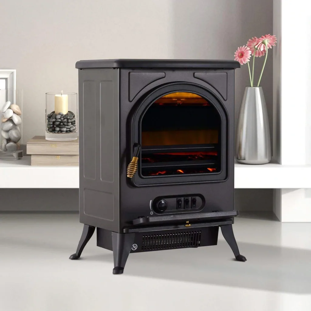 LED electric fireplace stove freestanding fireplace electronic with flame effect 900