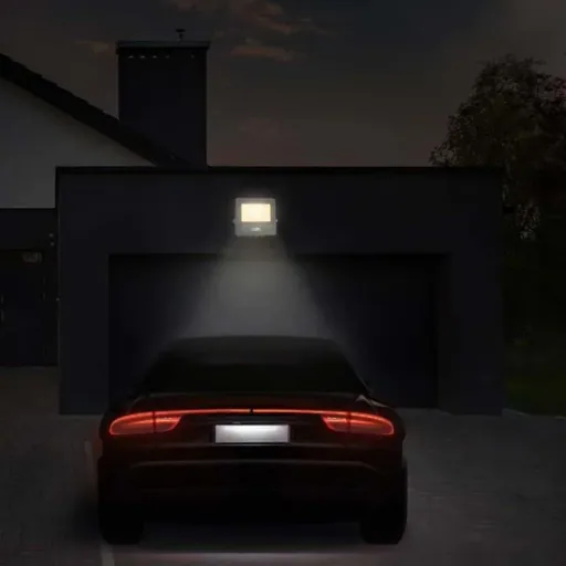 VT-118S LED Floodlight with Sensor - 10 W - 735 Lm - 3000K - White
