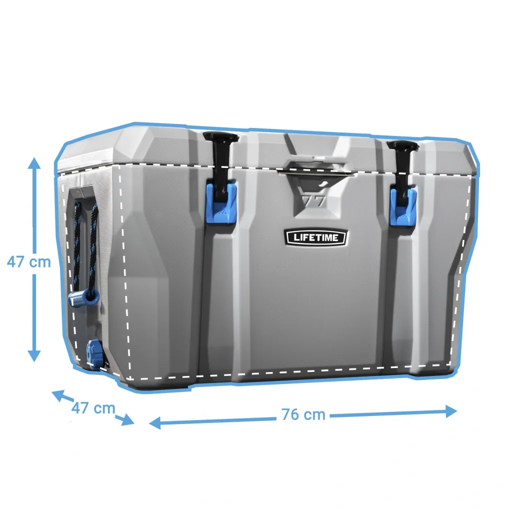 Lifetime koelbox 73 liter inhoud grijs