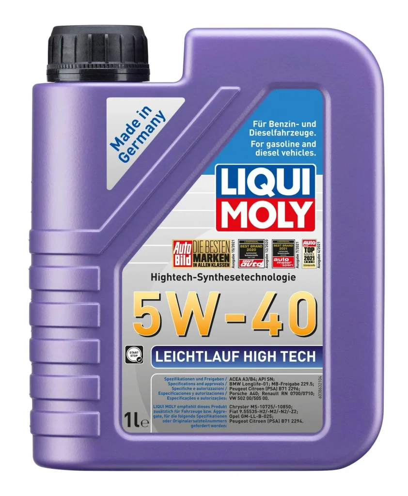 Low-friction engine oil High Tech 5W-40, 5 liters