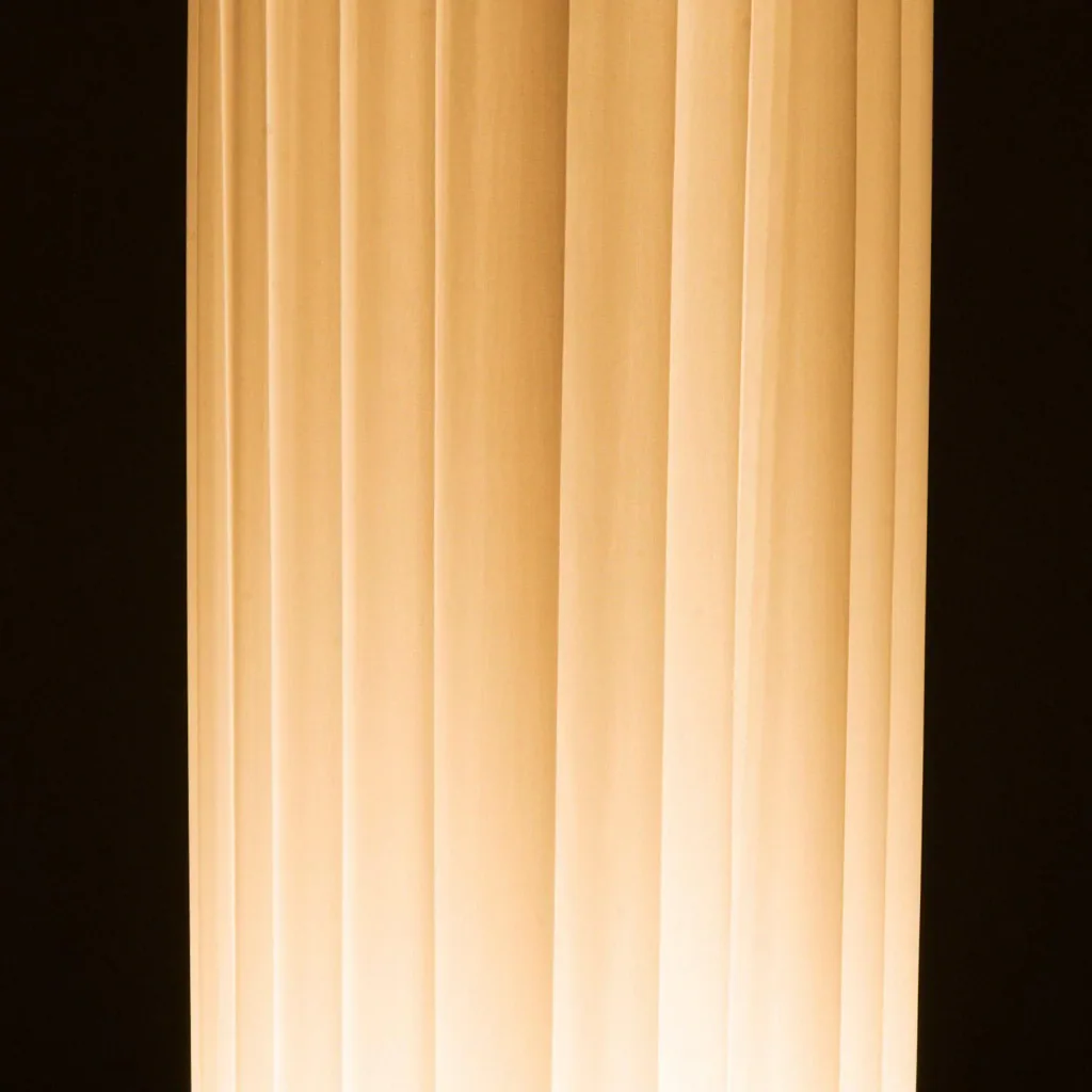 Floor lamp E27 stainless steel 120cm white