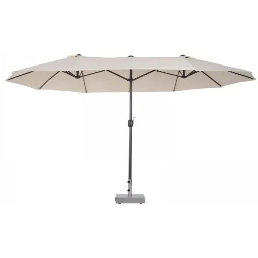 Parasol garden umbrella market umbrella double parasol patio umbrella with hand crank oval