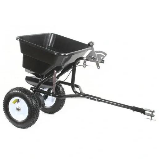 Turfmaster trailed spreader for fertilizer and salt 36 kg.