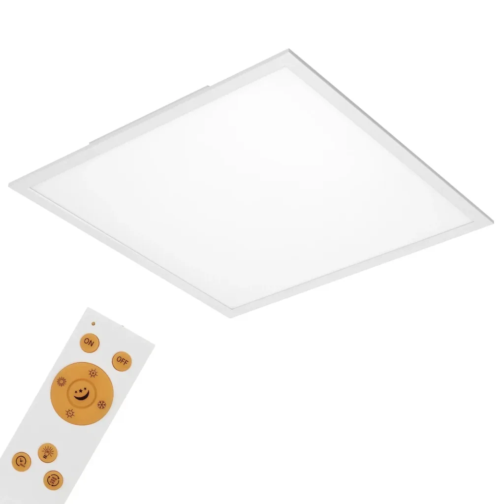 Ultra-flat LED panel, square, 59.5 cm, CCT, 36 watts, white