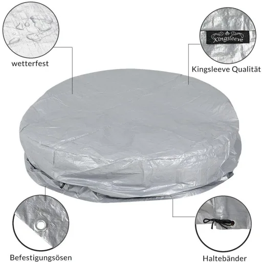 Overhang lounge bed sun island round 236cm