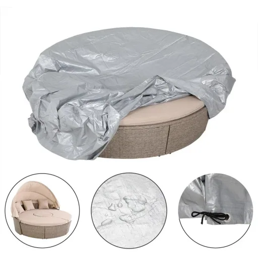 Overhang lounge bed sun island round 236cm