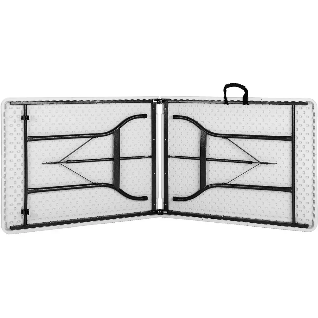 Folding table | Camping table | Garden table | Folding table | White - Plastic 183 x 76 x 74 cm