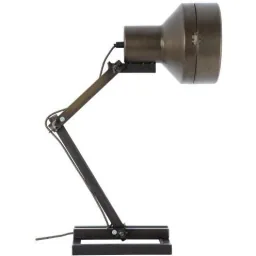 Table lamp Hardwork industrial wood black metal 60W E27