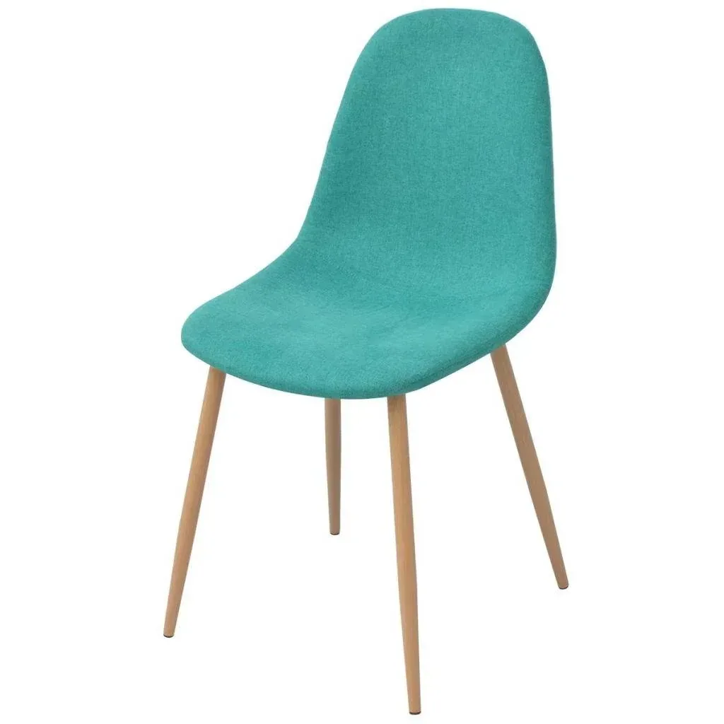 Dining room chairs 2 pieces fabric green