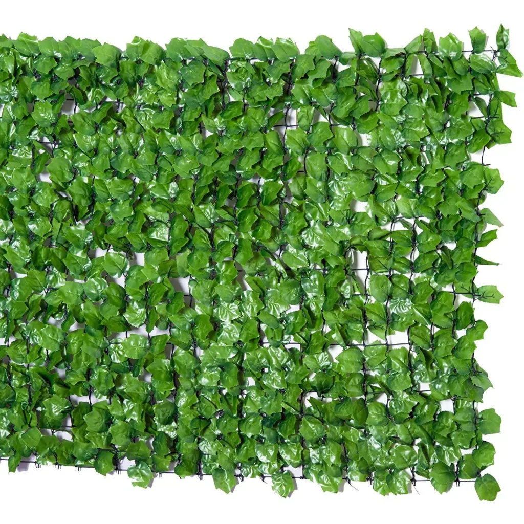 Privacy Screen Artificial Hedge Wall Decoration 1x3m Light Green
